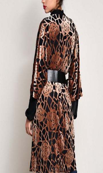 rose gold kimono dress Kimmy Kimono Pencil Midi Dress (Rose Gold) | Love Cherish